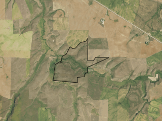 Map of Central Montana Valley Ranch: 493 acres SE of Great Falls