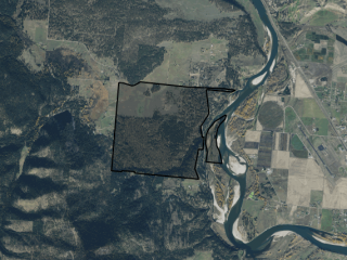 Map of Clark Fork Legacy Ranch : 1028.7 acres West of Plains