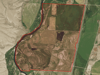 Map of Clovercrest Ranch On The Jefferson: 744 acres North of Twin Bridges