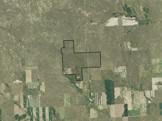 Map of Collin's Ranch: 3492 acres NE of Cohagen