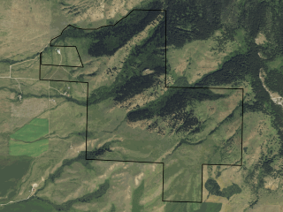 Map of Corbly Meadows Ranch: 541 acres North of Bozeman