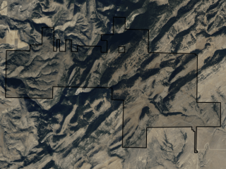 Map of Crazy Elk Ranch: 3731 acres North of Manhattan