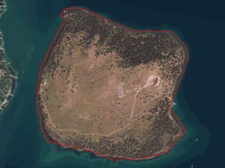 Map of Cromwell Island: 348 acres SE of Dayton