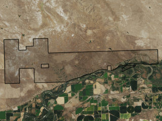 Map of Decock Ranch: 9683 acres East of Billings