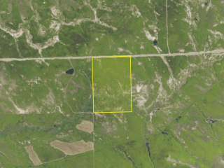 Map of Diamond Parcel 1: 234 acres East of Melstone