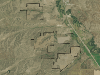 Map of Double T Farm: 3560 acres South of Crow Agency