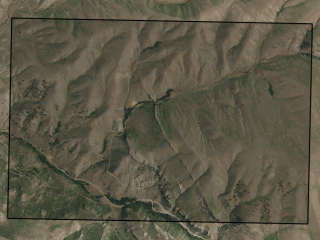 Map of Dry Creek Mountain Ranch: 960 acres SE of Townsend