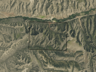Map of Dry Creek Road: 493.4 acres SE of Townsend