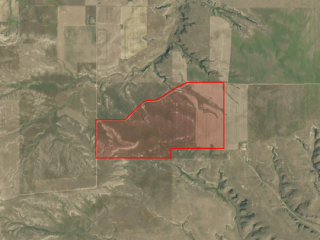 Map of Dry Farmland in Golden Valley County: 760 acres SW of Ryegate