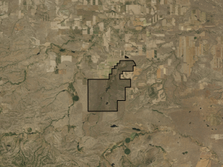 Map of E Hanging T Ranch: 7000 acres South of Chinook