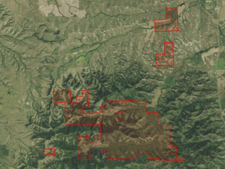 Map of EV Ranch: 6592 acres SE of Crow Agency