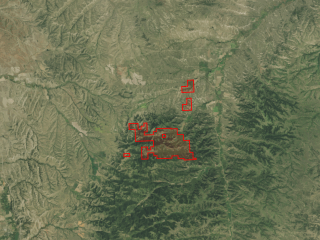 Map of EV Ranch: 6592 acres SE of Crow Agency