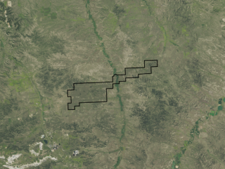 Map of Eagle Creek Ranch: 16966 acres SE of Forsyth