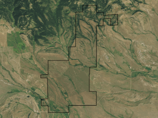 Map of Elk Canyon Ranch: 3008 acres NE of Lewistown