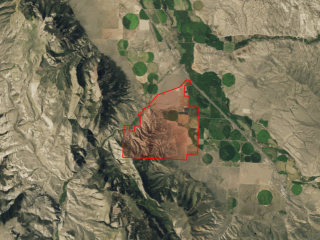 Map of Elk Meadows Ranch: 3081 acres NW of Lima