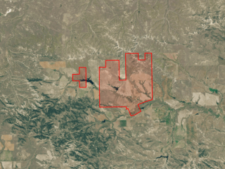 Map of Elk Ridge Ranch: 1884 acres North of Winnett