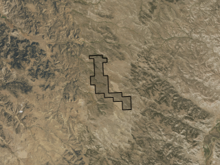 Map of Elk Trail Ranch: 1485 acres SW of Broadus