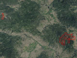 Map of Eve Ranches: 12839 acres NW of Avon and South of Potomac