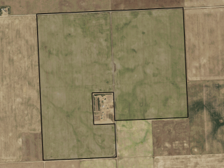 Map of Farm Ground with Lease Potential: 540 acres NE of Glasgow