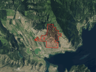 Map of Flathead Lake Overlook: 1367 acres North of Dayton