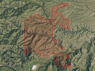 Map of Flying C Ranch: 8880 acres NE of Nye
