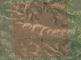 Map of Forsyth Hunting Land: 640 acres SE of Forsyth