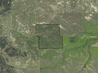 Map of Grass Hills Ranch: 655 acres SE of Musselshell