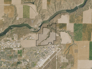 Map of Great Falls Property - 637.84 acres: 637.84 acres West of Great Falls