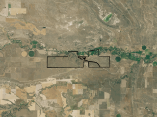 Map of Green Hills Ranch On The Musselshell River: 3679 acres West of Lavina