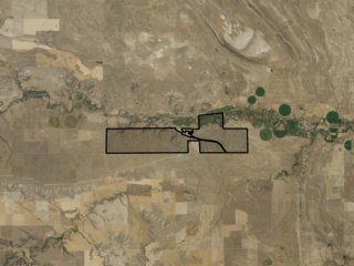 Map of Green Hills Ranch: 3350 acres West of Lavina