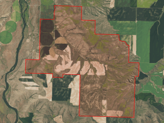 Map of Grey Cliffs Ranch: 6220 acres South of Three Forks
