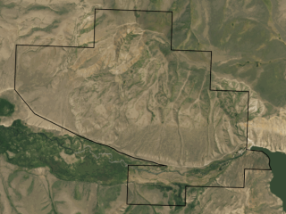 Map of Halligan Hills on the Red Rock: 2132 acres West of Lima