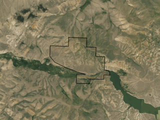 Map of Halligan Hills on the Red Rock: 2132 acres West of Lima