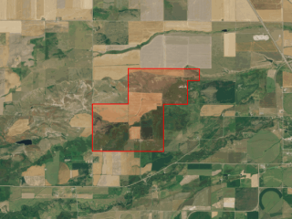 Map of Harrison Place: 1590 acres West of Hobson