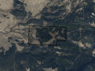 Map of Highland Mountain Ranch: 300 acres South of Butte