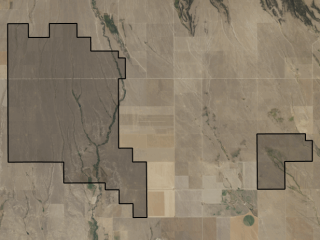 Map of Horpestad Ranch: 16158 acres North of Ryegate