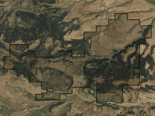 Map of Horsethief Basin Ranch: 6170.92 acres SE of Lewistown