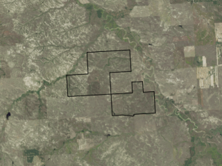 Map of Ismay Ranch - Parcels 2 & 3: 4013 acres East of Miles City