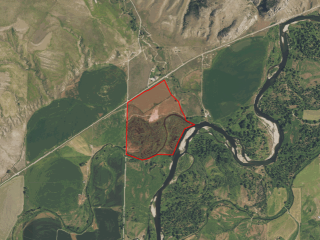 Map of Jefferson River Luxury Ranch Estate: 115 acres SW of Three Forks