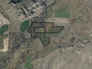 Map of Jefferson River Ranch: 572 acres North of Willow Creek