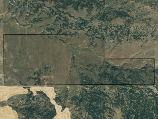 Map of Krause Ranch: 400 acres NW of Billings