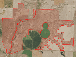 Map of Ledger Pasture: 2600 acres NE of Conrad