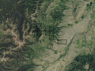 Map of Legacy Peaks Ranch: 5757 acres NW of Emigrant