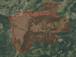 Map of Little Black Foot Road: 7176 acres SE of Elliston
