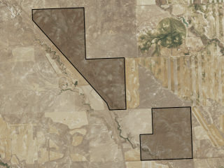 Map of Little Dry Creek Farm: 1437 acres North of Cohagen