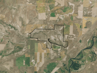 Map of Little Muddy Creek Ranch: 3640 acres NW of Cascade