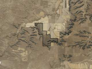 Map of Locomotive Butte Ranch: 2104 acres South of Ryegate