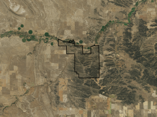 Map of Lone Cabin Ranch: 6984 acres North of Billings