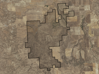 Map of Lone Pine Ranch: 8380 acres North of Circle