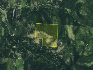 Map of Lot 1 Wild Bill Reserve: 350 acres SW of Kalispell